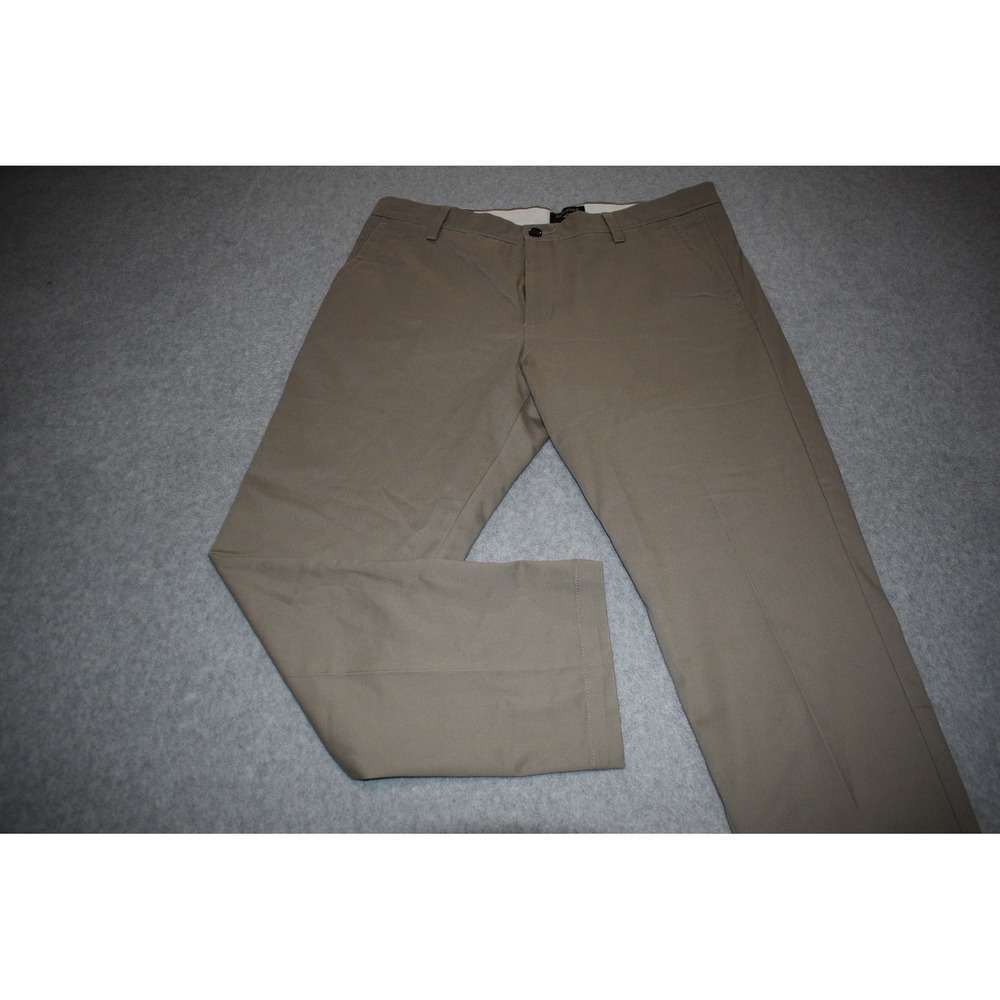 Dockers Easy Khaki Slim Fit Men 36x28 Tan Stretch Flat Front Chino Pants NEW ** - Picture 2 of 8